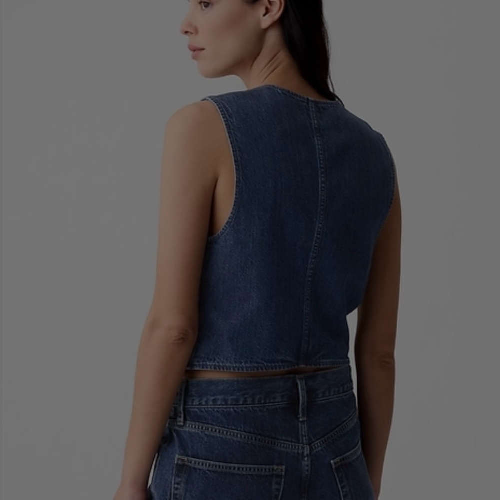 GAP Blue Denim Vest - Picture 10 of 11